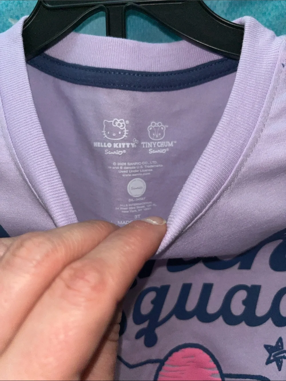 Hello Kitty Lavender and Navy Brunch Squad Set with Pink Accents